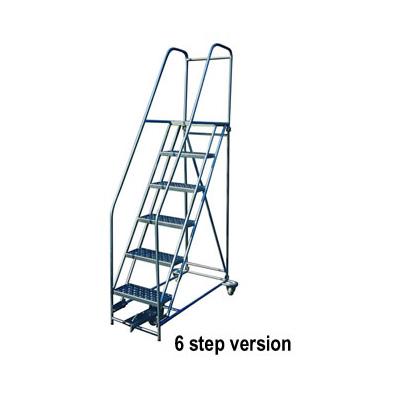 Six non-slip self cleaning steps. (Mobile ladder-6 step)