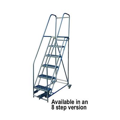 Eight non-slip self cleaning steps. (Mobile ladder-8 step)