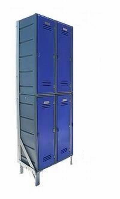 Change room lockers standard on a 2  tier & 2 wide frame