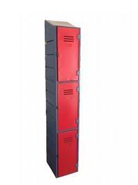 3 compartment locker - slanted
