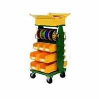 Bin storage trolley with toolbox(Combination Bin Trolley MFW101521)