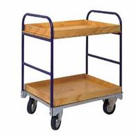 Trolley with two wooden trays(T330)