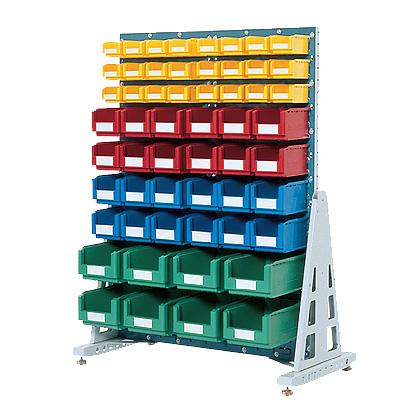 Free standing single-sided louvre panel epoxy powder coated for bins (LFS9)