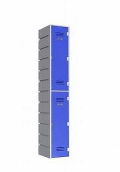 2 compartment locker standard