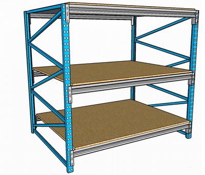 Racking light-duty wood shelf   15001200