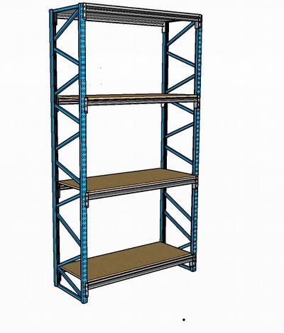 Racking light-duty wood shelf  3000600