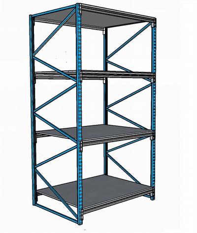 Racking light-duty-steel shelf  (30001200)