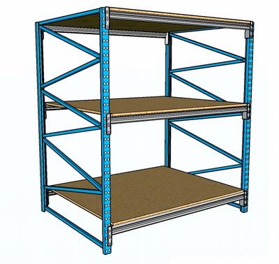 Racking light-duty wood shelf  18001200