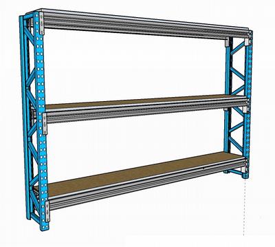 Racking light-duty-wood shelf 1500300