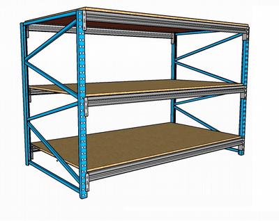 Racking light-duty-wood shelf  15001200