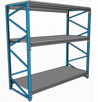 Racking light-duty steel shelf (2100900)