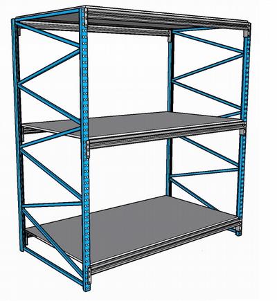 Racking light-duty steel shelf (24001200)