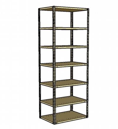 Shelving bolted  (7BO-6)