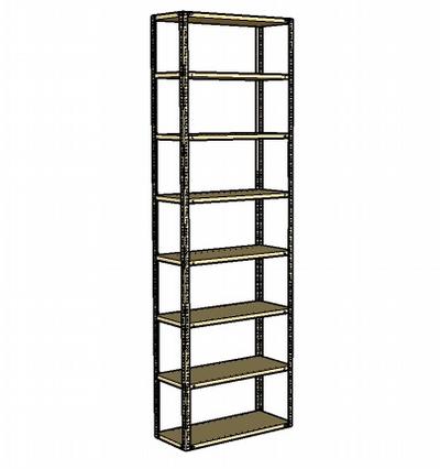 Shelving bolted  (8BO-4)