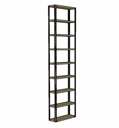 Shelving bolted (9BO-3)