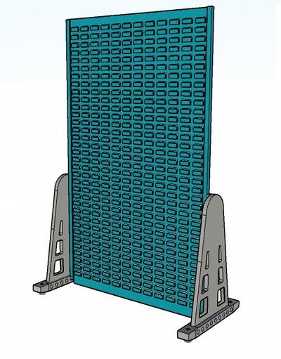 Freestanding single sided louvre LR1800SS