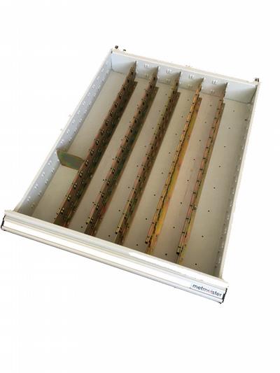 Metal partitioning 4 Plain 150mm drawer MP-27U-4P/150