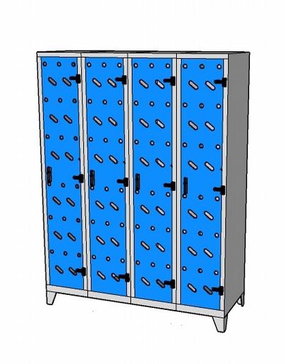 Metal locker 20standard perfo