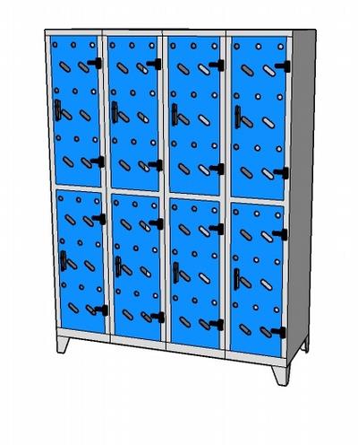 Metal locker 24 standard perfo