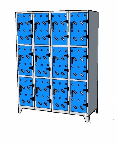 Metal locker 28 standard perfo