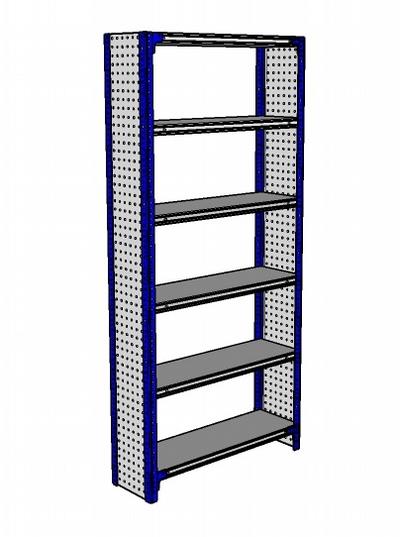 Shelving Silvermark bolted 6 shelves (6SHELF-3P)