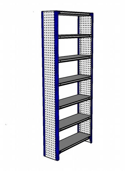 Shelving Silvermark bolted 7 shelves (7SHELF-3P)