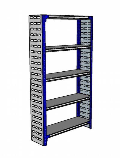 Shelving Silvermark bolted 5 shelves (5SHELF-3L)