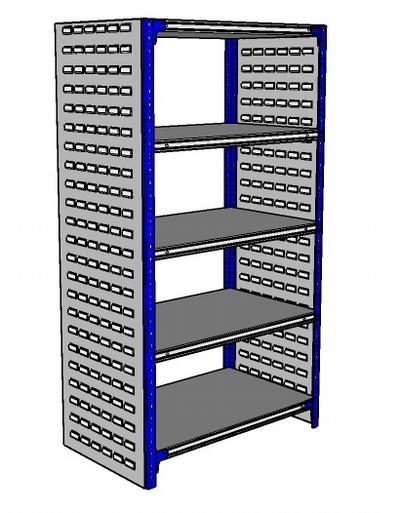 Shelving Silvermark bolted 5 shelves (5SHELF-6L)