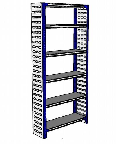 Shelving Silvermark bolted 6 shelves (6SHELF-3L)