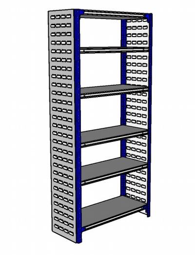 Shelving Silvermark bolted 6 shelves (6SHELF-4L)