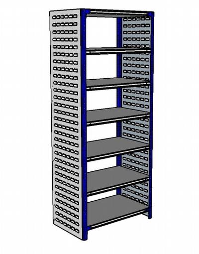 Shelving Silvermark bolted 7 shelves (7SHELF-6L)