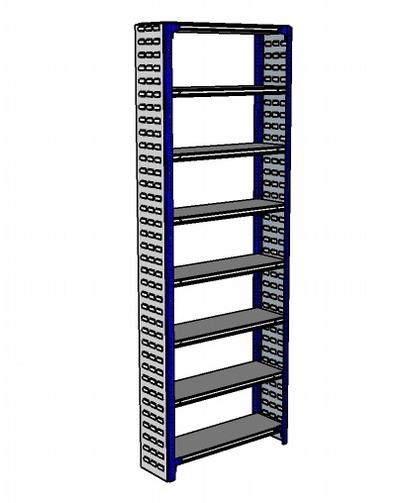 Shelving Silvermark bolted 8 shelves (8SHELF-3L)