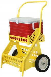 Vending trolley with cooler box