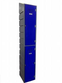 2 compartment locker - slanted