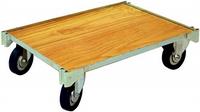 Basic flat bed trolley with wood base(T20)