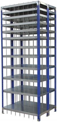 Divisional Bolted Shelving Double