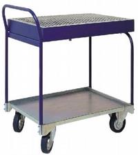 Trolley with cleaning tray and outlet valve(S590)
