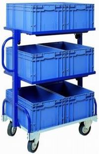 Tilting frame trolley holding Euro containers(600x400mm)(S610)