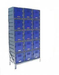 Food locker standard on a 5 tier & 3 wide frame