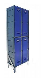 Change room lockers standard on a 2  tier & 2 wide frame