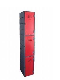 3 compartment locker standard
