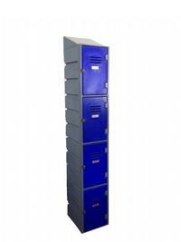 4 compartment locker - slanted