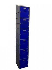 6 compartment locker - slanted