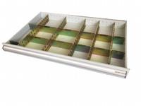 Metal partitioning 6-way 100mm drawer