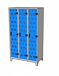 Metal locker 19 standard perfo