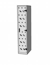 Metal locker 1 standard perfo