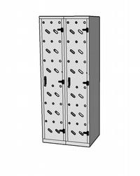 Metal locker 2 standard perfo