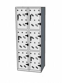 Metal locker 10 standard perfo