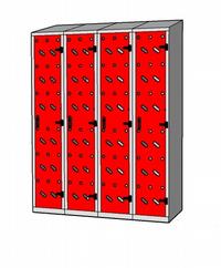 Metal locker 20 slanted perfo