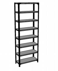 Shelving 8SHELF-4 Silvermark bolted 8 shelves unassembled